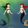 Fem!Chack as Mermaids