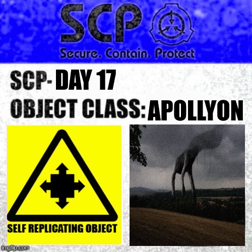 Scp Day 17 Label by Cowfarmer0090 on DeviantArt