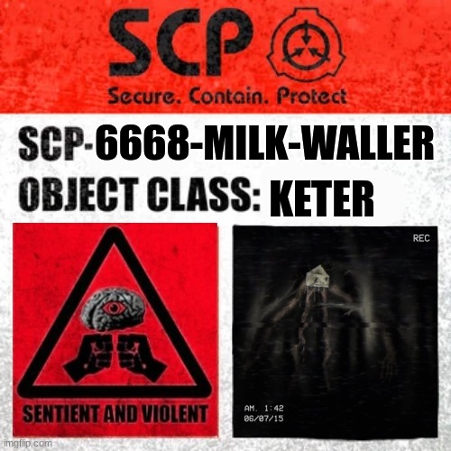 SCP 666 J Label by Cowfarmer0090 on DeviantArt