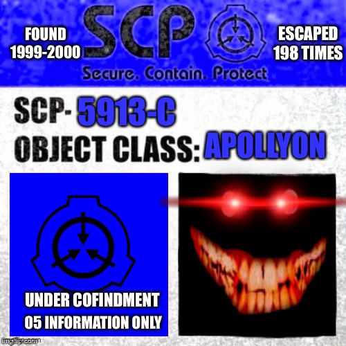 Scp 5913 C Label by Cowfarmer0090 on DeviantArt