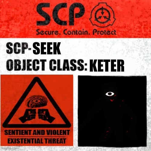 SCP Seek Label by Cowfarmer0090 on DeviantArt