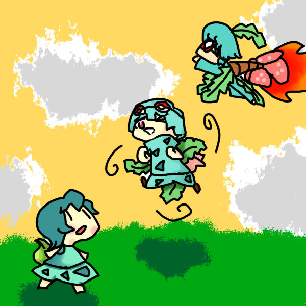 Bulbasaur Rage Family Gijinka Bulbasaur by OkumaRage on DeviantArt