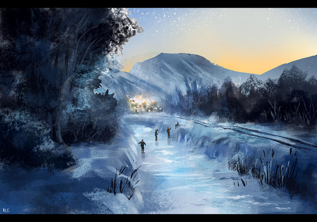 Speedpaint- Frosty evening