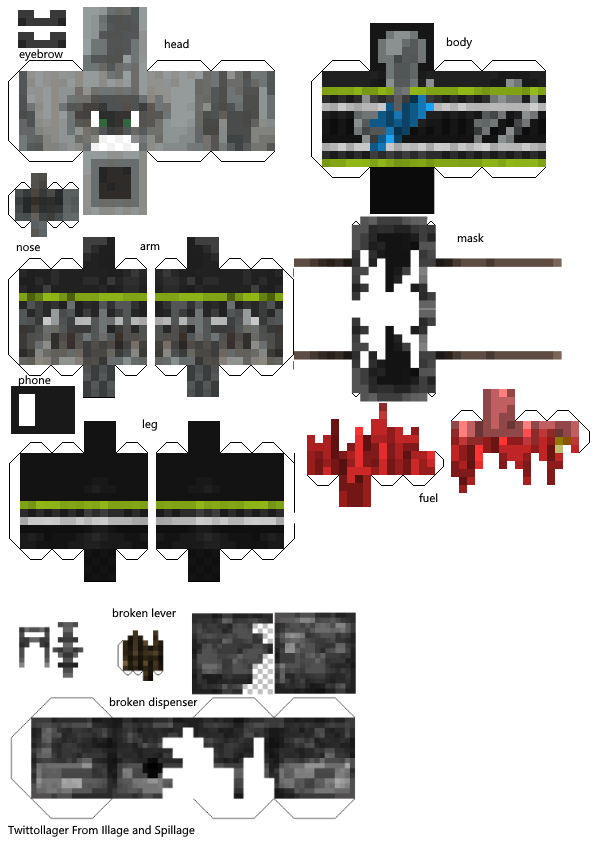 Wither Skeleton Minecraft- Papercraft by coolskeleton953 on DeviantArt