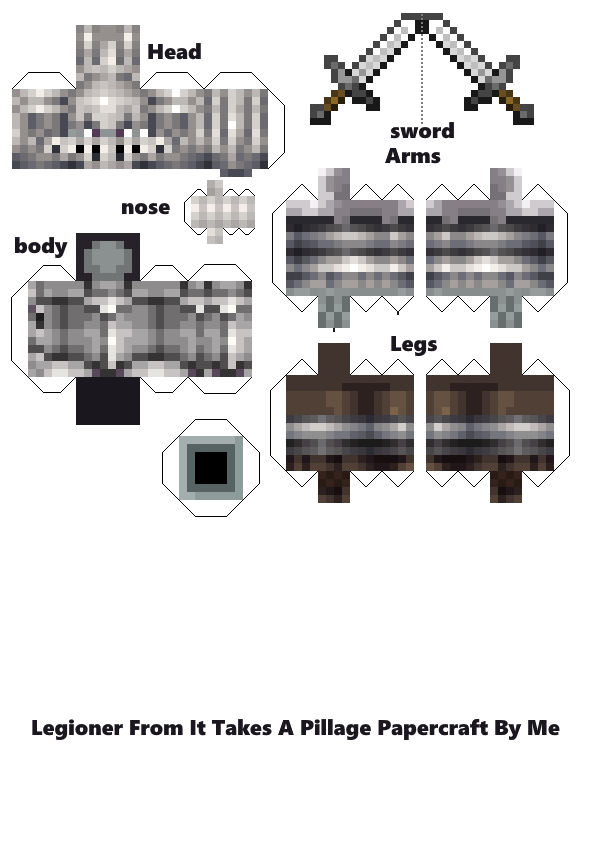 Pixel Papercraft - Seek (doors)(bendable)