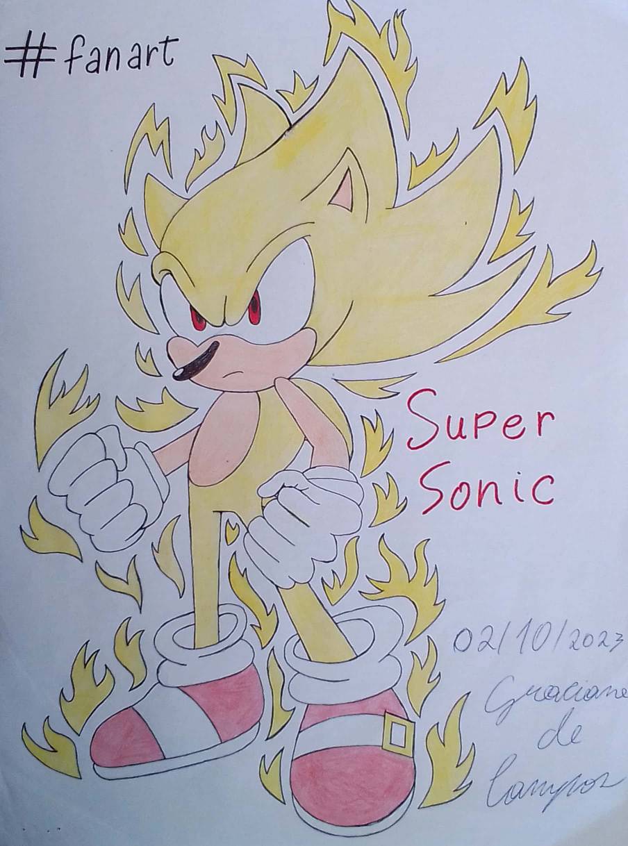 Super sonic new power by klaudiapasqui on DeviantArt