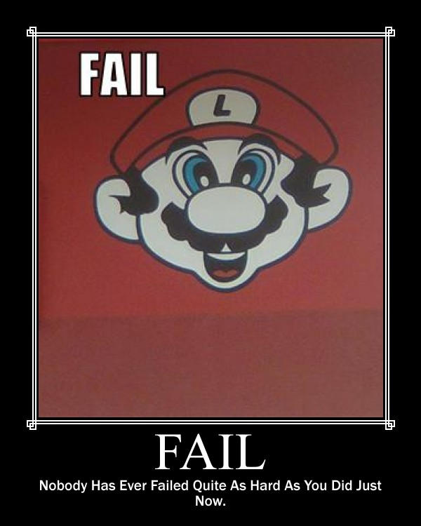 Super F Fail Super Mario Fail by tigershark94 on DeviantArt