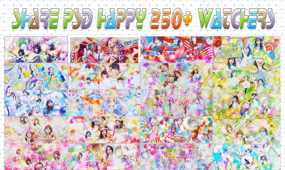 SHARE PSD HAPPY 250+ WATCHERS