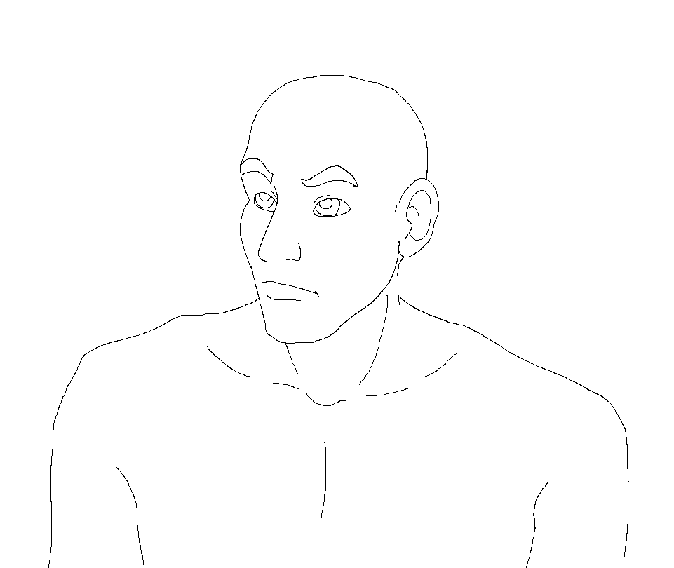 Man Face Trace (free to use) by KyIeDraw on DeviantArt