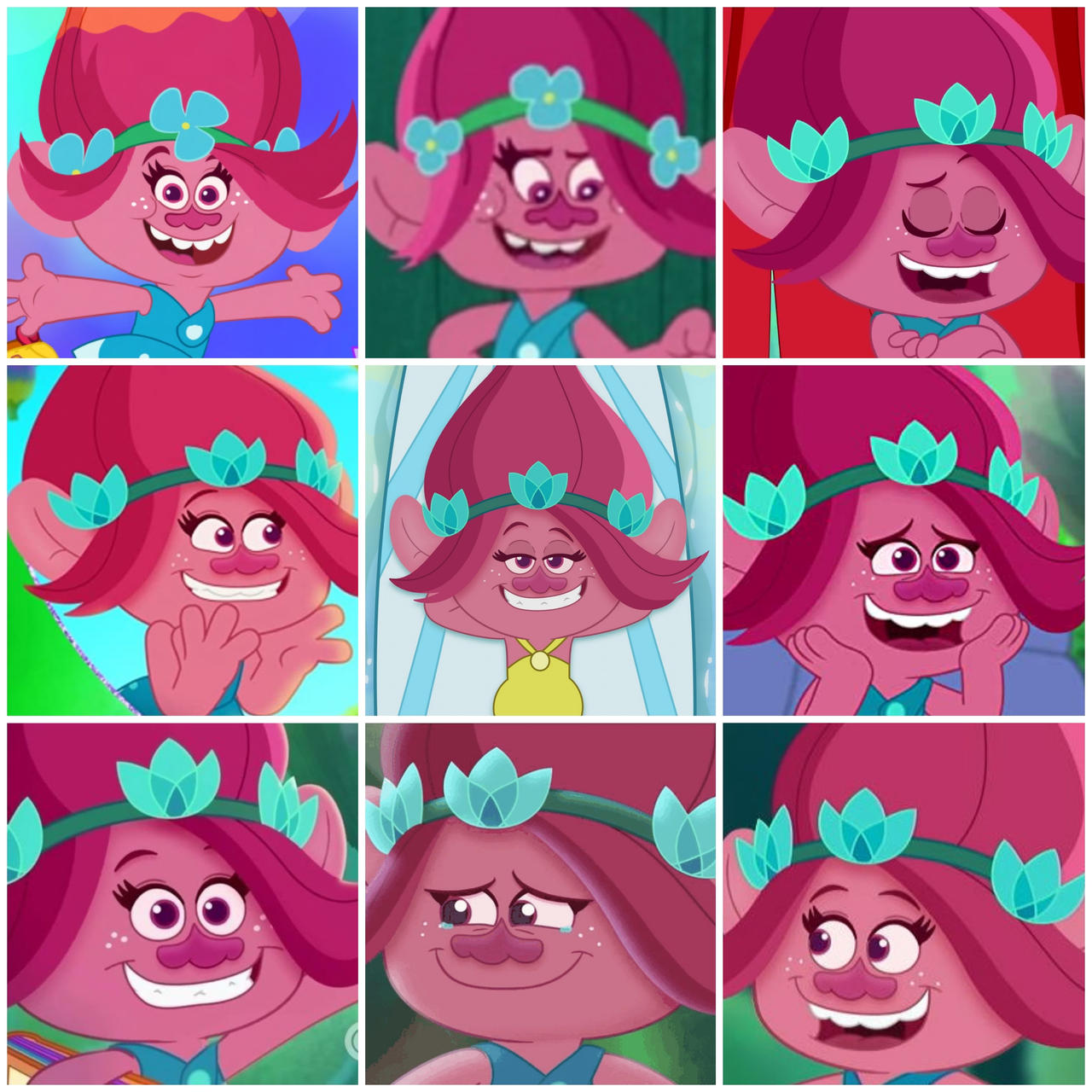 Trolls Poppy Rhinestone Here's A Poppy (From Trolls) Collage by oscartgrouchfdsui on DeviantArt