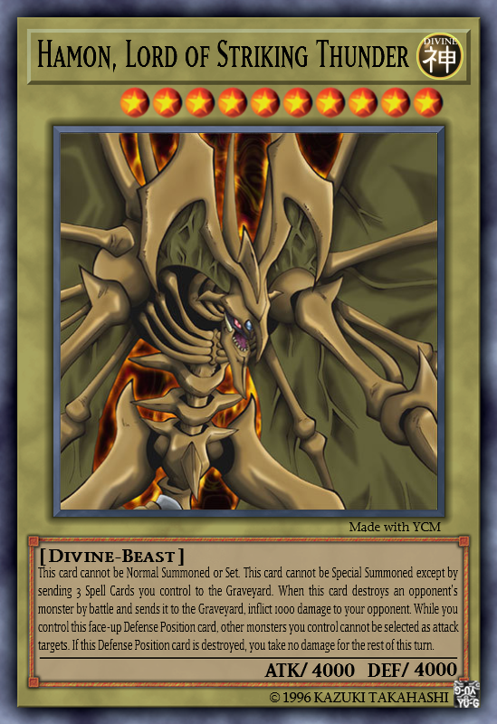 hamon yugioh card Gallery:Hamon, Lord of Striking Thunder | Yu-Gi-Oh! Wiki Hamon, Lord of Striking Thunder