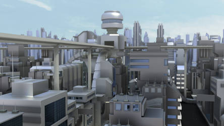 3D Futuristic Town