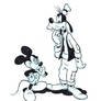 Mickey and Goofy doodle