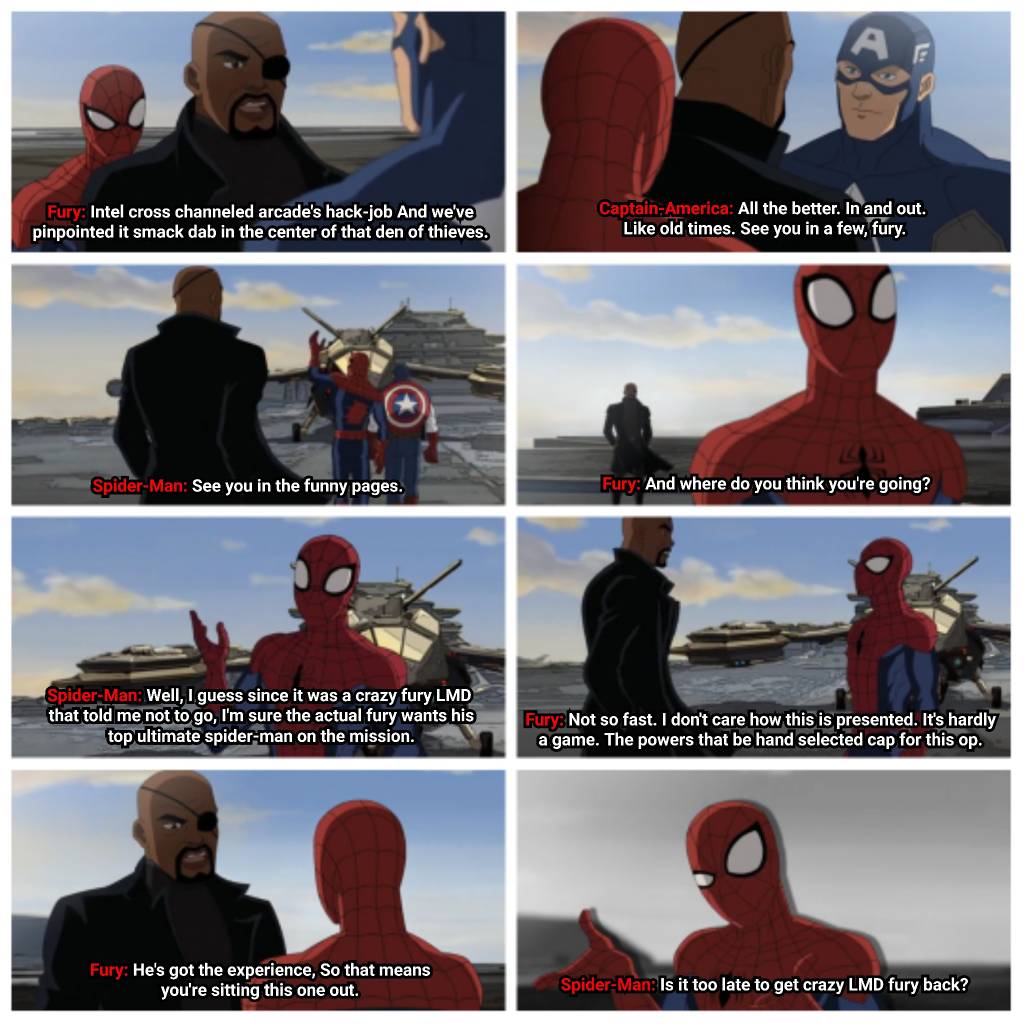 Ultimate Spider-Man funny moments by shrikannan on DeviantArt