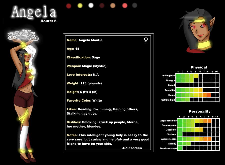 Angela Character Profile