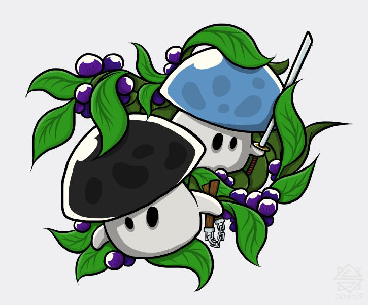 Mushrooms Samurai by DizAziS on DeviantArt