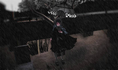 [MMD] rain umbrella cemetery. What could be better