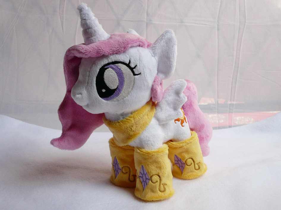 Filly Princess Celestia with socks/scarf Plushie