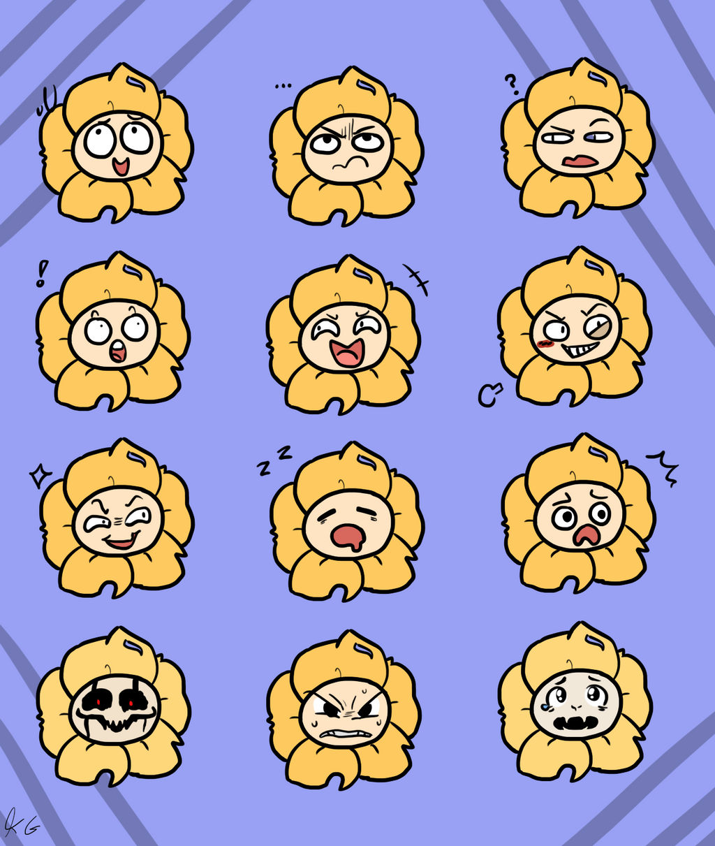 Flowey Rizz Face Flowey faces by Kaitogirl on DeviantArt