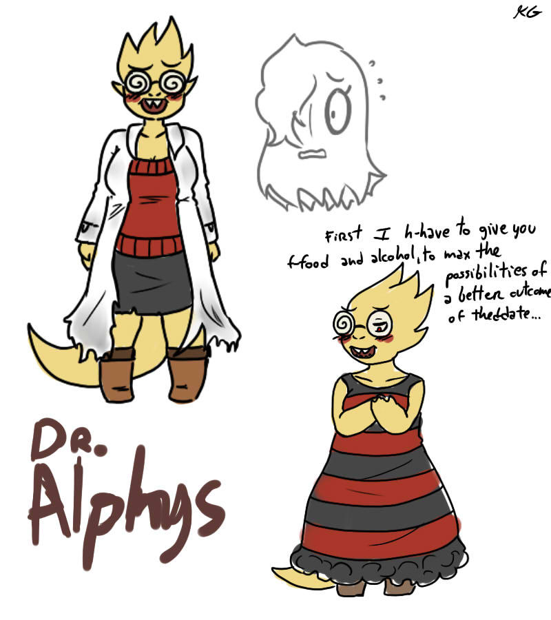 Doctor Alphys by Kaitogirl on DeviantArt