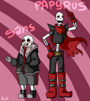 Sans and Papyrus - UF Speedpaint