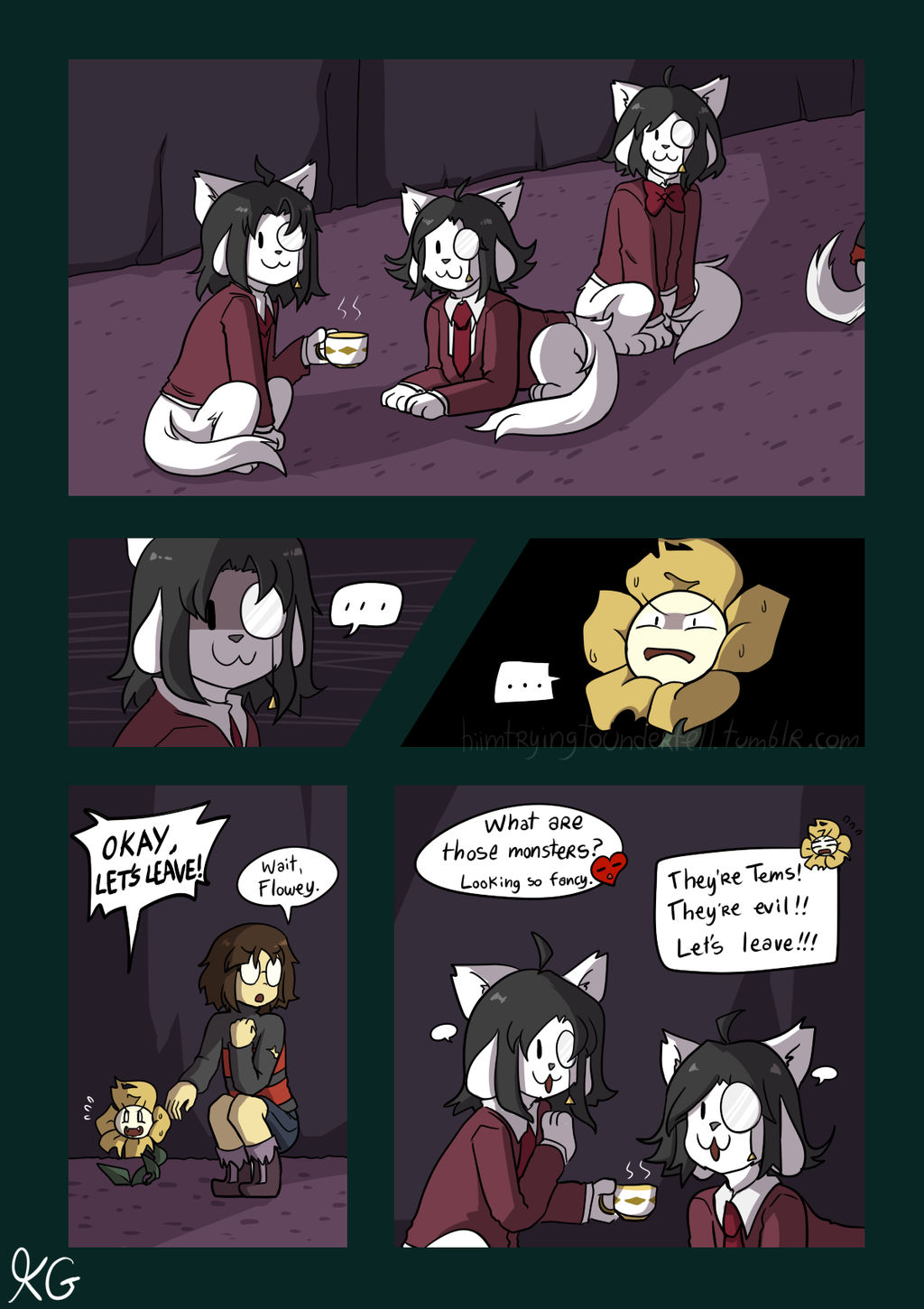Underfell - Waterfall - 116 by Kaitogirl
