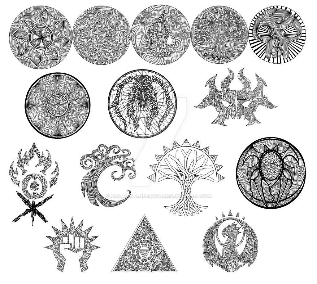 Magic Guild Logos Magic the Gathering Logos by abstractendeavours on DeviantArt