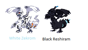 Black Reshiram and White Zekrom