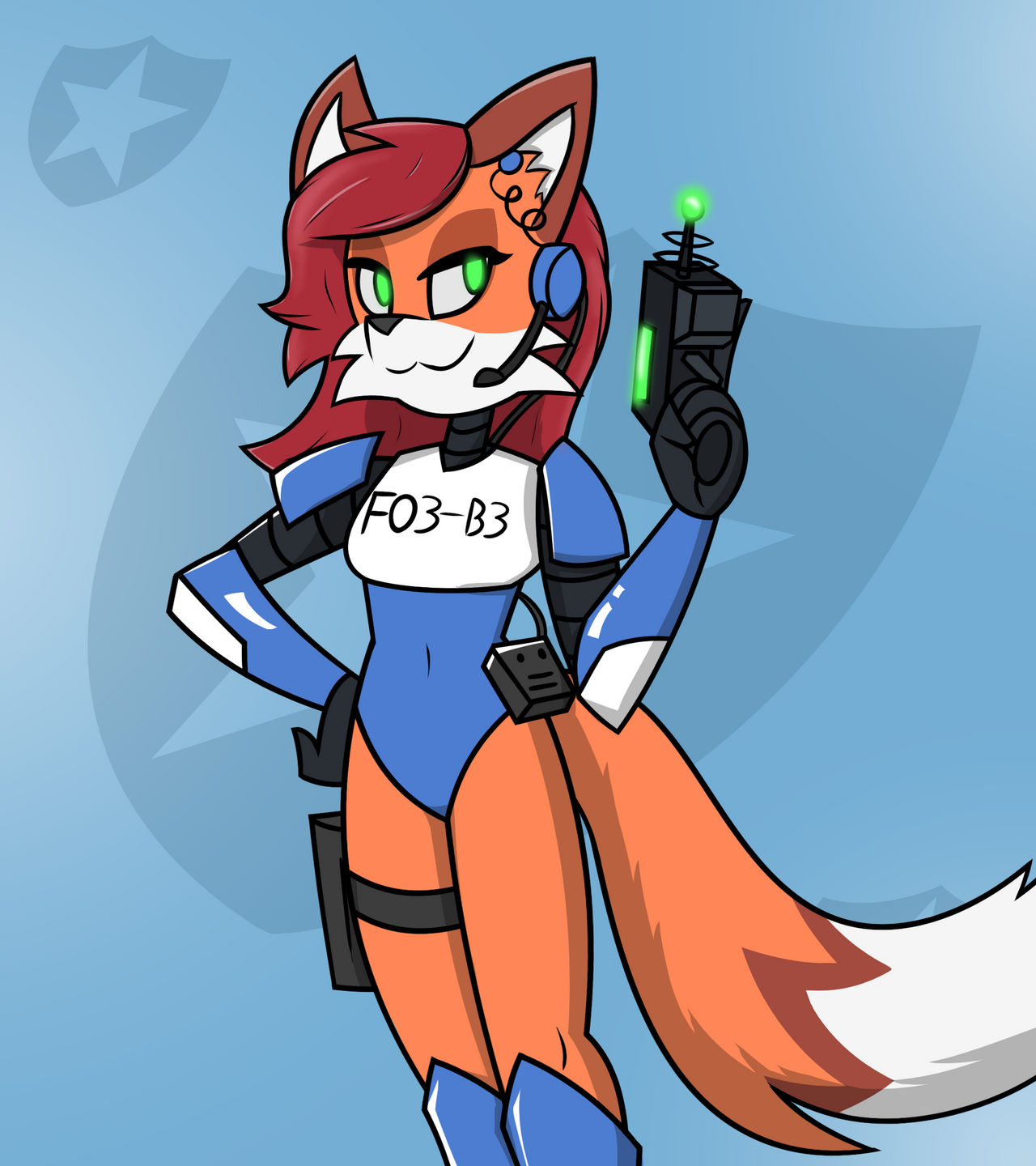 Fox Ranger Character F03-B3 (Space Rangers Fox) by marshman220 on DeviantArt