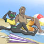 Zahana and Brenuin - Beach (1)