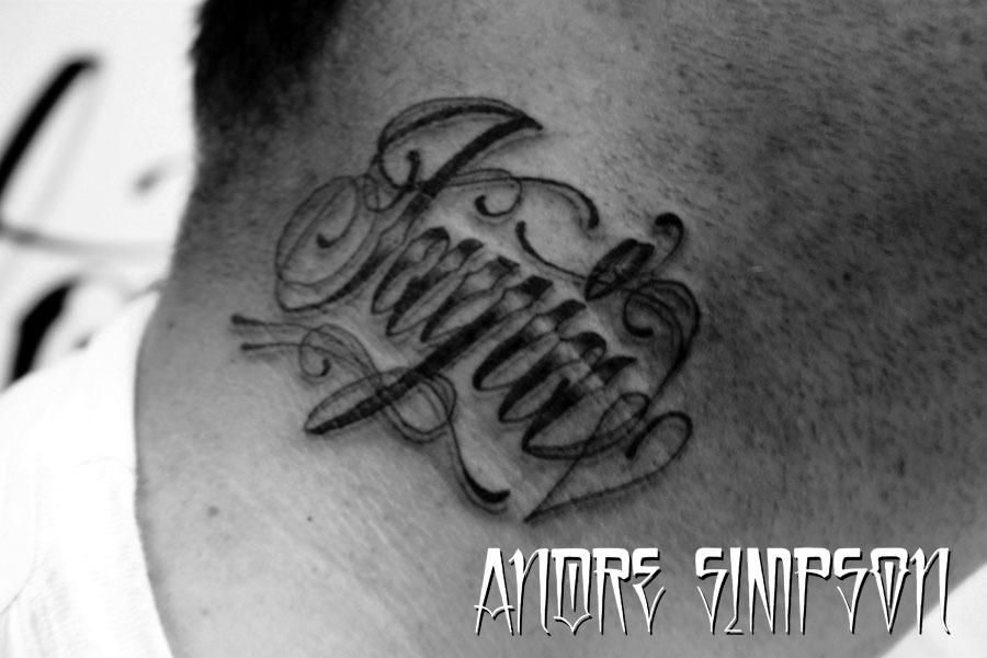 Jayrick Lettering Jayia lettering tattoo by ERASOTRON on DeviantArt