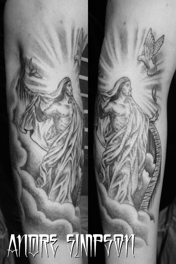 Jesus portrait tat 2