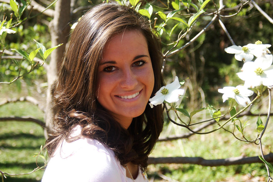 amanda and some flowers