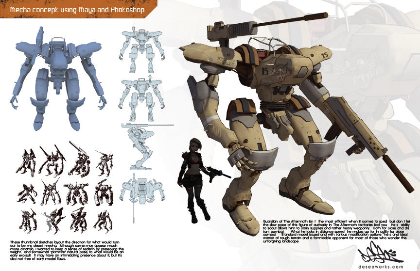Mecha concept by DESEO-ONE on DeviantArt