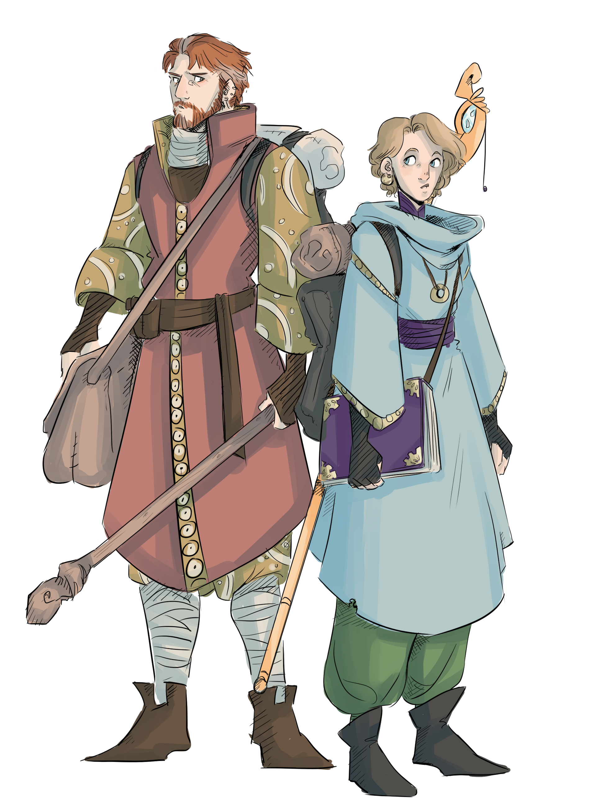 Two Adventurers by belfryart on DeviantArt