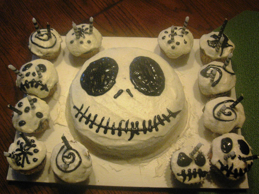 Nightmare Before Christmas Topsy Turvy Wonky Birthday Cake