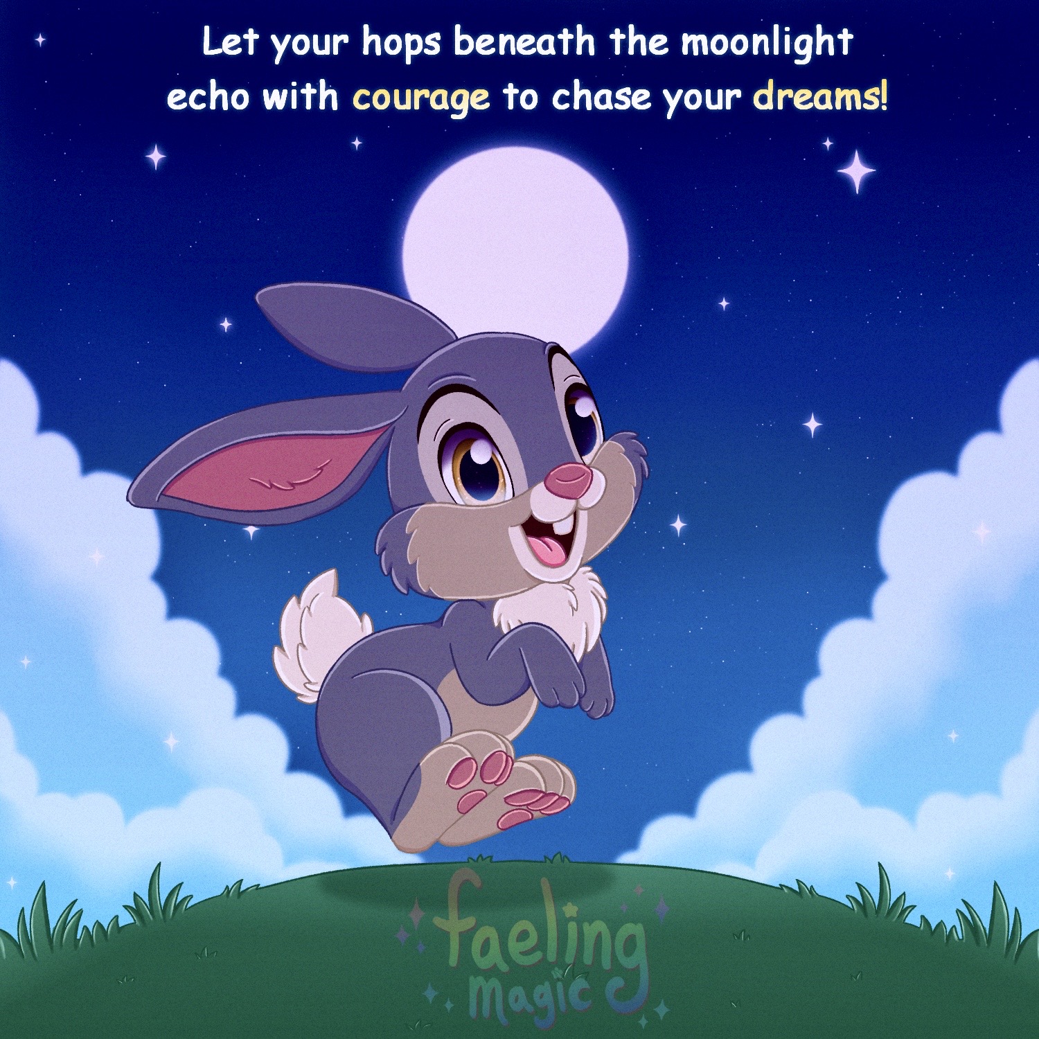 Deviantart Thumper Rabbit Thumper ~ Moonlight Dreams by FaelingMagic on DeviantArt