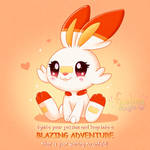 Scorbunny ~ Blazing Adventure by FaelingMagic