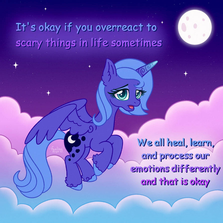 Princess Luna ~ Scary Things In Life by FaelingMagic on DeviantArt