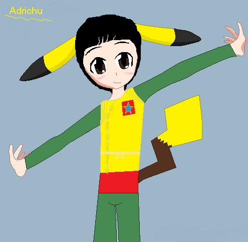 doctor who pokemon: Adrichu(adric as a pikachu)