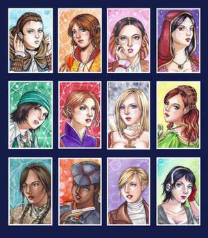 ACEO: Assassin's Creed Ladies