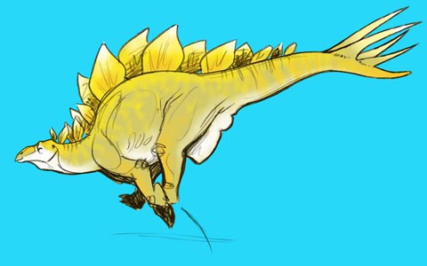 Happy Stegosaurus