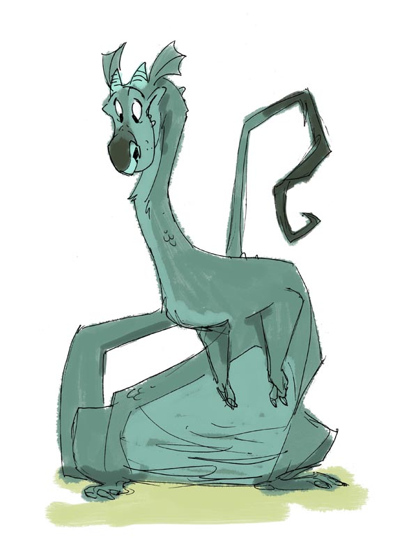 Reluctant Dragon Sketch