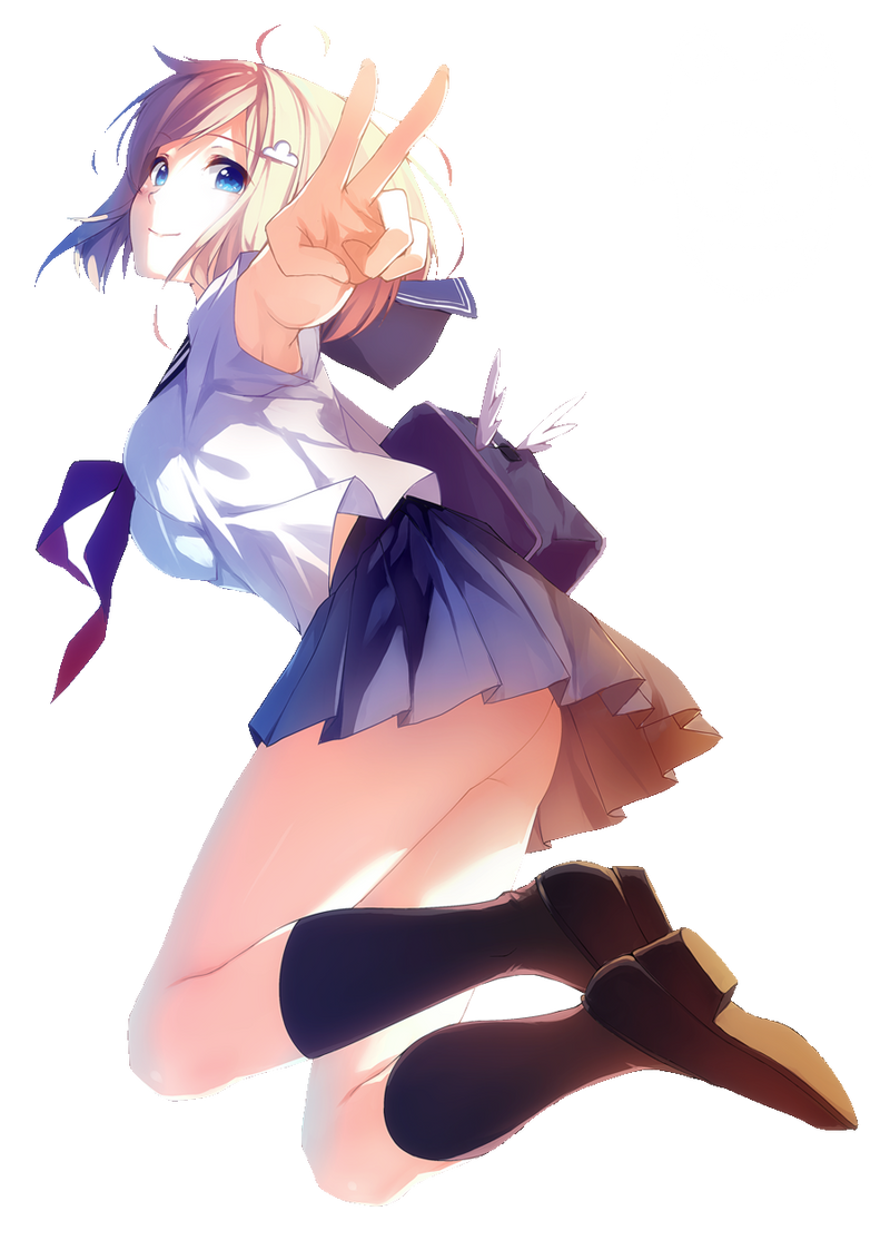 Kawaii Schoolgirl Render