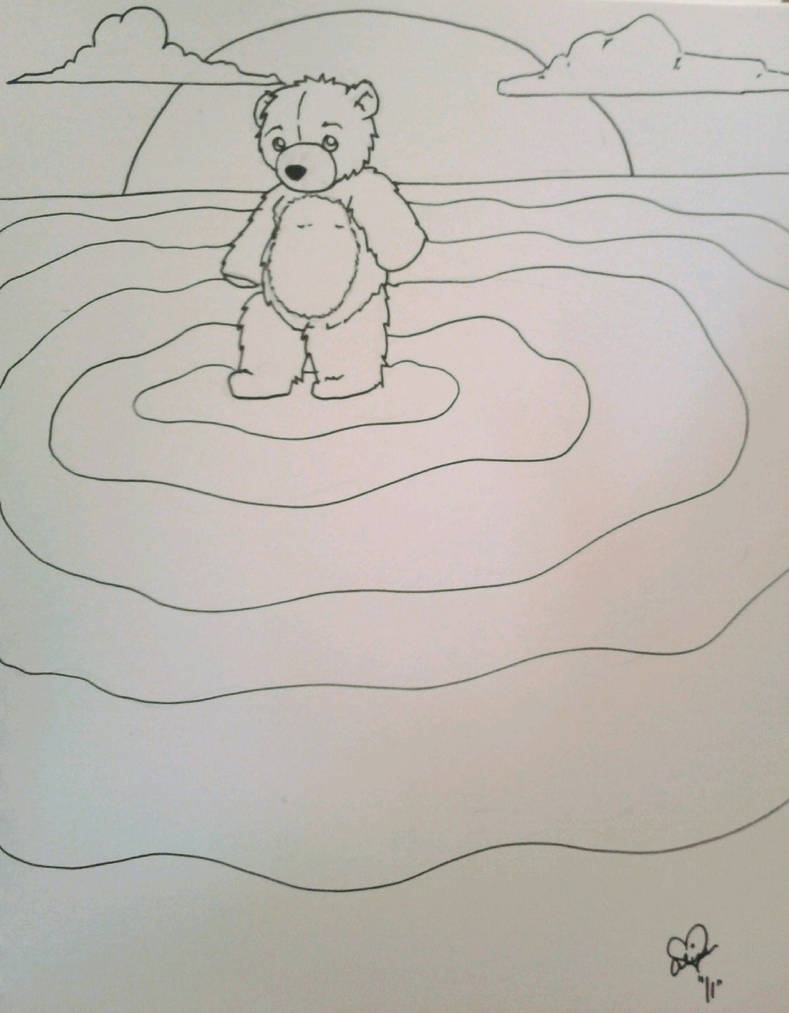 Rainbow Teddy Line Art by MissAliceRose on DeviantArt