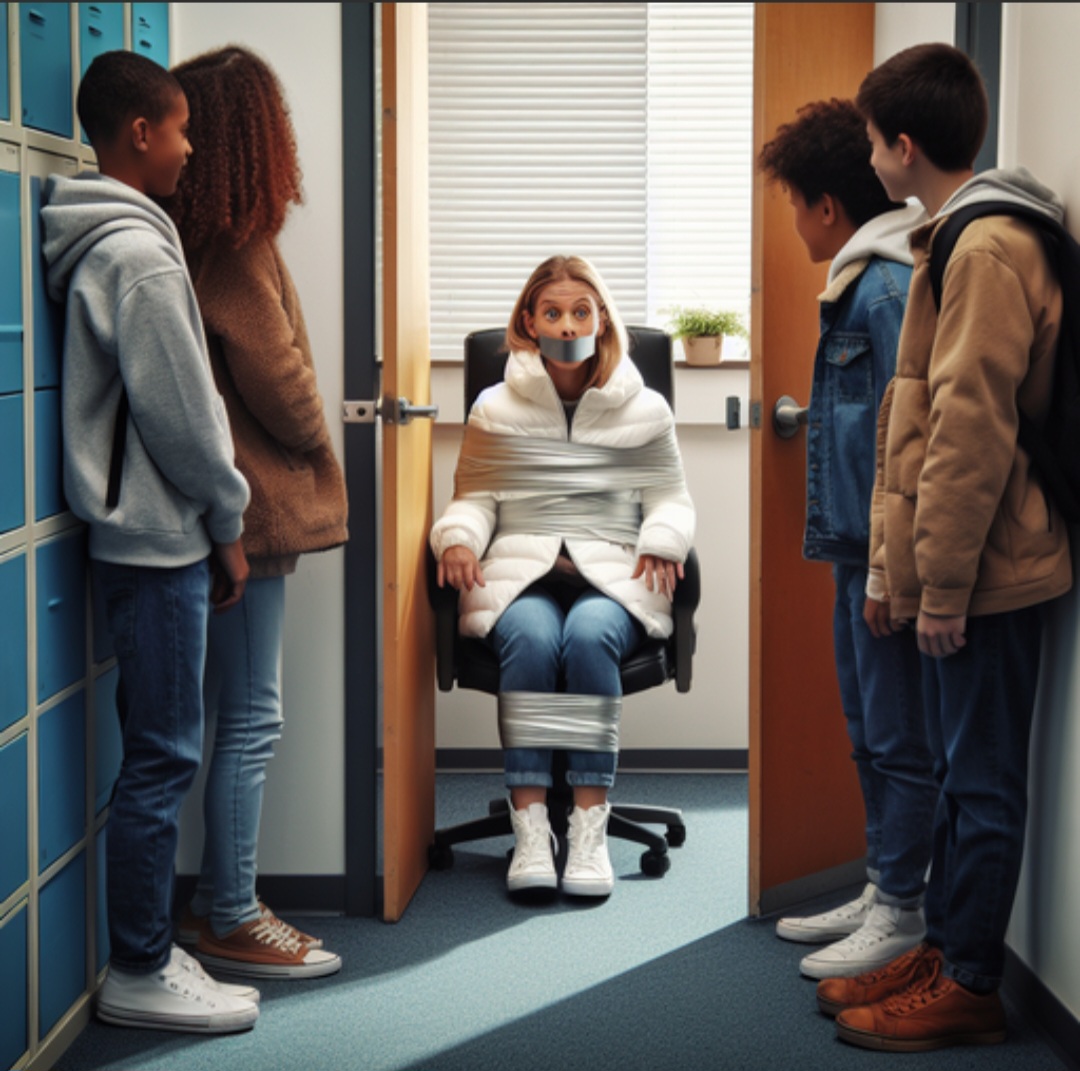 Who tied the teacher? by Gingerysoul on DeviantArt