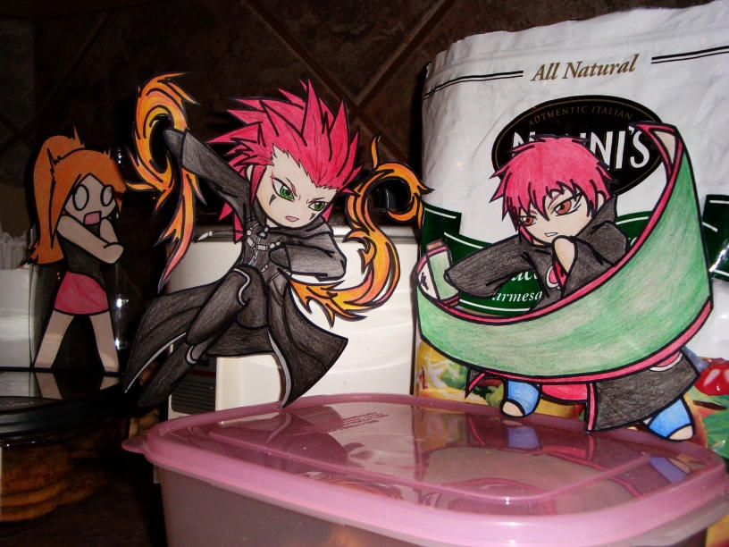 Axel, Sasori, and Milly