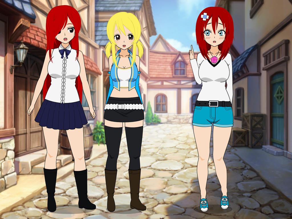 Fairy tails girls hypnotized to Fairy tails pets by Tfgame on DeviantArt