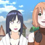 Akara and Hinata shippuuden  Road to ninja