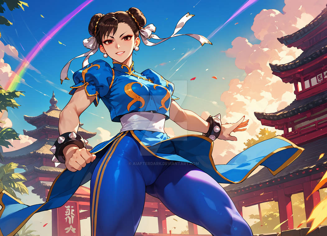Chun Li in Rainbow by AIAfterDark on DeviantArt
